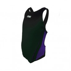女童連身泳衣 - 黑/紫 (117535905-3)