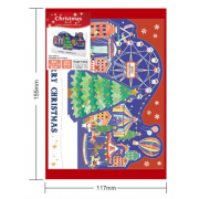 日本精美聖誕樹林3D卡 (相框款) - 聖誕樹林 (christmasforest004GE)