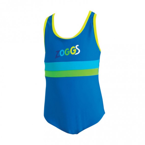 兒童Logo款連身泳衣-藍 (50651510)