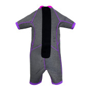 3.5mm 兒童 CR 氯丁橡膠絨毛內裡連身防寒衣 - 粉紅/紫 (WS-579PK)