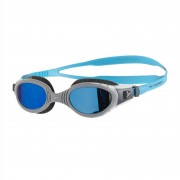 成人柔韌貼合鍍膜泳鏡 3代-灰/藍 (811316C110)