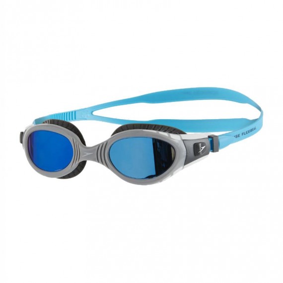 成人柔韌貼合鍍膜泳鏡 3代-灰/藍 (811316C110)