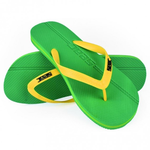成人 Maui 沙灘拖鞋-綠/黃 (1500013VY)
