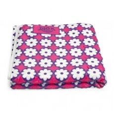 韓國製造微纖維毛巾 (80cm × 40cm)-碎花粉紅 (RTW05S)